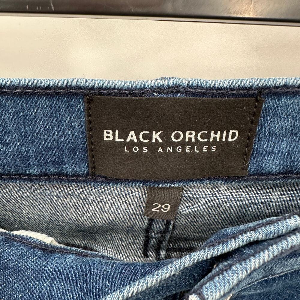 BLACK ORCHID NWT Carmen High Rise Ankle Fray Italian Skinny Denim Jean // 29 - Picture 4 of 11